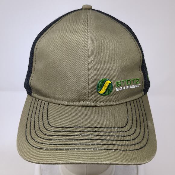 Stotz Equipment Snapback Trucker Hat Green OS Adjustable Mesh Back John Deere - Picture 2 of 10